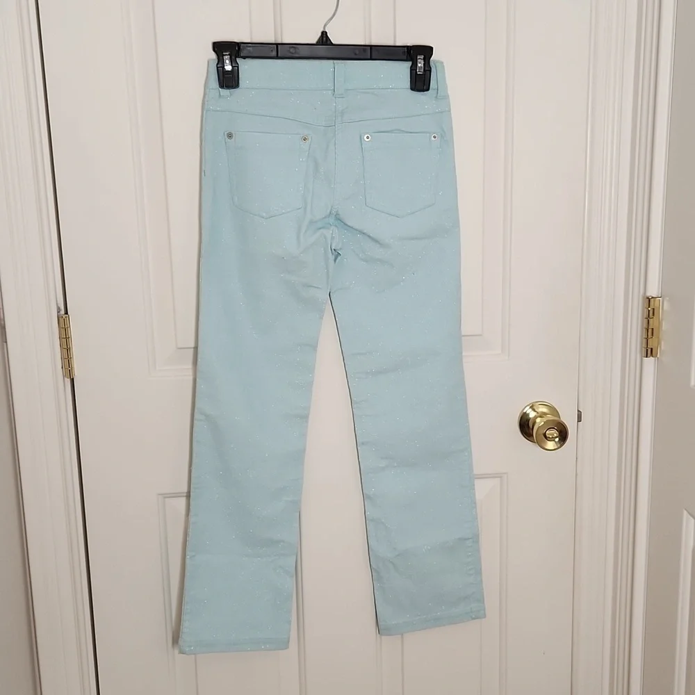 Gymboree Light Blue Sparkle Corduroy Pants Size 9 NWOT